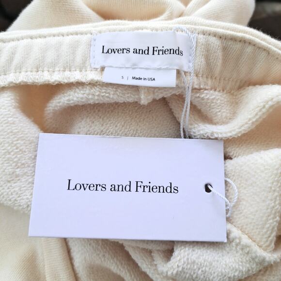 NWT LOVERS & FRIENDS Ada Cutout French Terrry Mini Dress Size Small Ivory - Picture 8 of 14